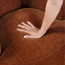  Manufacturer Color_Rusty orange -- Homelegance Ruvo Swivel Fabric Chair IMAGE 7