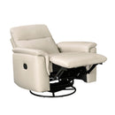  Manufacturer Color_Taupe -- Homelegance Hadley Swivel Glider Leather Match Recliner IMAGE 7
