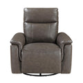  Manufacturer Color_Dark brown -- Hadley 9144DB-1 Swivel Glider Reclining Chair IMAGE 1