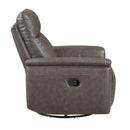  Manufacturer Color_Dark brown -- Hadley 9144DB-1 Swivel Glider Reclining Chair IMAGE 3