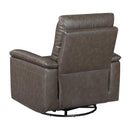  Manufacturer Color_Dark brown -- Hadley 9144DB-1 Swivel Glider Reclining Chair IMAGE 4