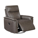  Manufacturer Color_Dark brown -- Hadley 9144DB-1 Swivel Glider Reclining Chair IMAGE 6