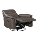  Manufacturer Color_Dark brown -- Hadley 9144DB-1 Swivel Glider Reclining Chair IMAGE 7