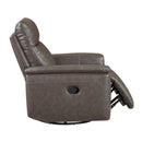  Manufacturer Color_Dark brown -- Hadley 9144DB-1 Swivel Glider Reclining Chair IMAGE 8