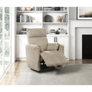  Manufacturer Color_Brown -- Homelegance Tinley Swivel Glider Fabric Recliner IMAGE 13