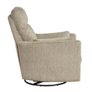  Manufacturer Color_Brown -- Homelegance Tinley Swivel Glider Fabric Recliner IMAGE 3