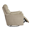  Manufacturer Color_Brown -- Homelegance Tinley Swivel Glider Fabric Recliner IMAGE 8