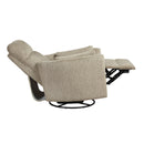  Manufacturer Color_Brown -- Homelegance Tinley Swivel Glider Fabric Recliner IMAGE 9