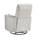  Manufacturer Color_Beige -- Tinley 9555BEG-1SW Swivel Glider Reclining Chair IMAGE 4
