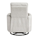  Manufacturer Color_Beige -- Tinley 9555BEG-1SW Swivel Glider Reclining Chair IMAGE 5