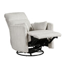  Manufacturer Color_Beige -- Tinley 9555BEG-1SW Swivel Glider Reclining Chair IMAGE 7