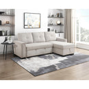  Homelegance 9145PWT*32AVC 2 pc Sectional with Reversible Chaise and Pull-out Bed IMAGE 11