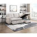  Homelegance 9145PWT*32AVC 2 pc Sectional with Reversible Chaise and Pull-out Bed IMAGE 12