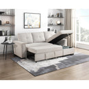  Homelegance 9145PWT*32AVC 2 pc Sectional with Reversible Chaise and Pull-out Bed IMAGE 14