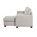  Homelegance 9145PWT*32AVC 2 pc Sectional with Reversible Chaise and Pull-out Bed IMAGE 4