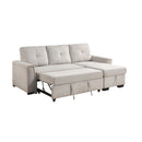  Homelegance 9145PWT*32AVC 2 pc Sectional with Reversible Chaise and Pull-out Bed IMAGE 7