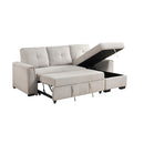  Homelegance 9145PWT*32AVC 2 pc Sectional with Reversible Chaise and Pull-out Bed IMAGE 8