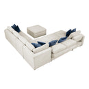  Homelegance Isla 8548BE*7VC2ACR2ACLACAOT 6 pc Sectional with Reversible Chaise, Pull-out Bed, Hidden Storage and Ottoman IMAGE 10