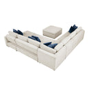  Homelegance Isla 8548BE*7VC2ACR2ACLACAOT 6 pc Sectional with Reversible Chaise, Pull-out Bed, Hidden Storage and Ottoman IMAGE 7