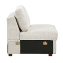  Homelegance Isla 8548BE*6VCCR22AACA 5 pc Sectional with Convertible and Reversible Chaise, Hidden Storage, Click Motion Back IMAGE 15