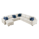  Homelegance Isla 8548BE*6VCCR22AACA 5 pc Sectional with Convertible and Reversible Chaise, Hidden Storage, Click Motion Back IMAGE 1