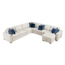  Homelegance Isla 8548BE*6VCCR22AACA 5 pc Sectional with Convertible and Reversible Chaise, Hidden Storage, Click Motion Back IMAGE 2