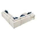  Homelegance Isla 8548BE*6VCCR22AACA 5 pc Sectional with Convertible and Reversible Chaise, Hidden Storage, Click Motion Back IMAGE 7
