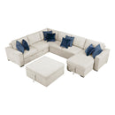  Homelegance Isla 8548BE*6VC2ACR2ACLAOT 5 pc Sectional with Reversible Chaise, Pull-out Bed, Hidden Storage and Ottoman IMAGE 1