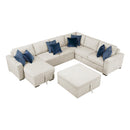  Homelegance Isla 8548BE*6VC2ACR2ACLAOT 5 pc Sectional with Reversible Chaise, Pull-out Bed, Hidden Storage and Ottoman IMAGE 2