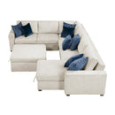  Homelegance Isla 8548BE*6VC2ACR2ACLAOT 5 pc Sectional with Reversible Chaise, Pull-out Bed, Hidden Storage and Ottoman IMAGE 5