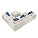  Homelegance Isla 8548BE*6VC2ACR2ACLAOT 5 pc Sectional with Reversible Chaise, Pull-out Bed, Hidden Storage and Ottoman IMAGE 8