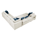  Homelegance Isla 8548BE*6VC2ACR2ACLACA 5 pc Sectional with Reversible Chaise, Pull-out Bed and Hidden Storage IMAGE 19