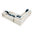  Homelegance Isla 8548BE*6VC2ACR2ACLACA 5 pc Sectional with Reversible Chaise, Pull-out Bed and Hidden Storage IMAGE 20