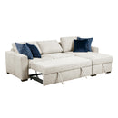  Homelegance Isla 8548BE*3VC2ACLA 2 pc Sectional with Reversible Chaise, Pull-out Bed and Hidden Storage, Click Motion Back IMAGE 12