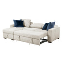  Homelegance Isla 8548BE*3VC2ACLA 2 pc Sectional with Reversible Chaise, Pull-out Bed and Hidden Storage, Click Motion Back IMAGE 13