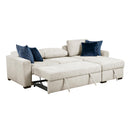  Homelegance Isla 8548BE*3VC2ACLA 2 pc Sectional with Reversible Chaise, Pull-out Bed and Hidden Storage, Click Motion Back IMAGE 14