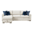  Homelegance Isla 8548BE*3VC2ACLA 2 pc Sectional with Reversible Chaise, Pull-out Bed and Hidden Storage, Click Motion Back IMAGE 1