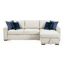  Homelegance Isla 8548BE*3VC2ACLA 2 pc Sectional with Reversible Chaise, Pull-out Bed and Hidden Storage, Click Motion Back IMAGE 2