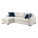  Homelegance Isla 8548BE*3VC2ACLA 2 pc Sectional with Reversible Chaise, Pull-out Bed and Hidden Storage, Click Motion Back IMAGE 3