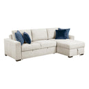  Homelegance Isla 8548BE*3VC2ACLA 2 pc Sectional with Reversible Chaise, Pull-out Bed and Hidden Storage, Click Motion Back IMAGE 4