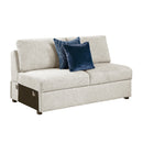  Manufacturer Color_Beige -- Isla 8548BE*4VC2AAOT 3 pc Sectional with Convertible and Reversible Chaise and Ottoman IMAGE 4