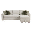  Homelegance Isla 8548*3VC2AA 2 pc Sectional with Convertible and Reversible Chaise, Hidden Storage, Click Motion Back IMAGE 1