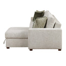  Homelegance Isla 8548*3VC2AA 2 pc Sectional with Convertible and Reversible Chaise, Hidden Storage, Click Motion Back IMAGE 4