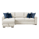  Homelegance Isla 8548BE*3VC2AA 2 pc Sectional with Convertible and Reversible Chaise, Hidden Storage, Click Motion Back IMAGE 2