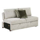  Homelegance Isla 8548*4VC2ACLAOT 3 pc Sectional with Reversible Chaise, Pull-out Bed, Hidden Storage and Ottoman, Click Motion Back IMAGE 3