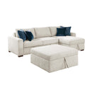  Homelegance Isla 8548BE*4VC2ACLAOT 3 pc Sectional with Reversible Chaise, Pull-out Bed, Hidden Storage and Ottoman, Click Motion Back IMAGE 2