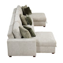  Homelegance Isla 8548*42VC2ACLA 3 pc Sectional with Reversible Chaises, Pull-out Bed and Hidden Storage, Click Motion Back IMAGE 3
