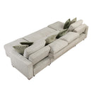  Homelegance Isla 8548*42VC2ACLA 3 pc Sectional with Reversible Chaises, Pull-out Bed and Hidden Storage, Click Motion Back IMAGE 6