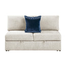  Homelegance Isla 8548BE*42VC2ACLA 3 pc Sectional with Reversible Chaises, Pull-out Bed and Hidden Storage, Click Motion Back IMAGE 12