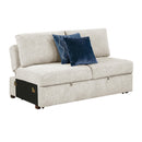  Homelegance Isla 8548BE*42VC2ACLA 3 pc Sectional with Reversible Chaises, Pull-out Bed and Hidden Storage, Click Motion Back IMAGE 13
